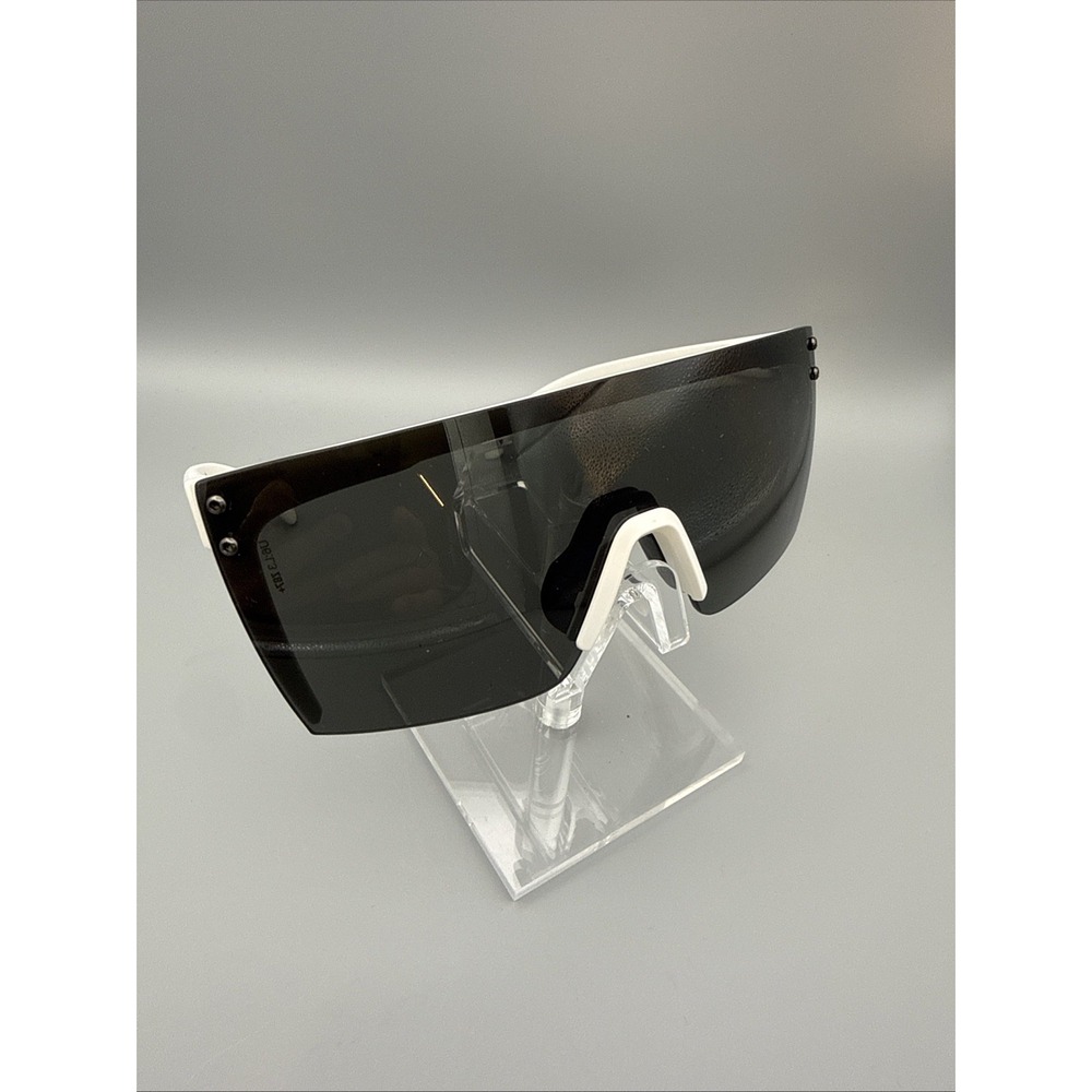 Heatwave Authentic Shield Glasses Z87+ White Frame Black Lens UV400 A2.3 ANSI